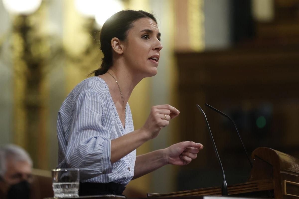 La ministra de Igualdad, Irene Montero, esta semana en el Congreso de los Diputados. La ministra de Igualdad, Irene Montero, esta semana en el Congreso de los Diputados.