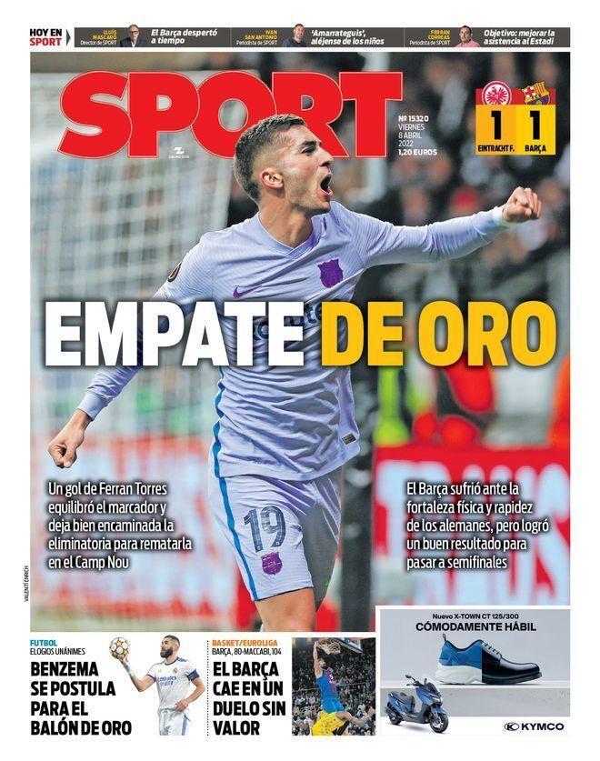Las portadas de la prensa deportiva de hoy