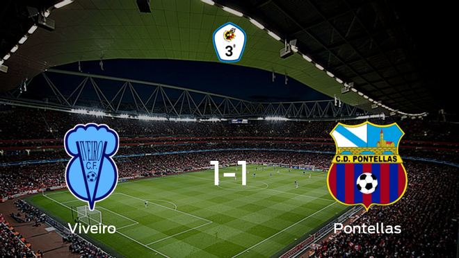 El Pontellas consigue un empate ante el Viveiro CF (1-1) El Pontellas consigue un empate ante el Viveiro CF (1-1)
