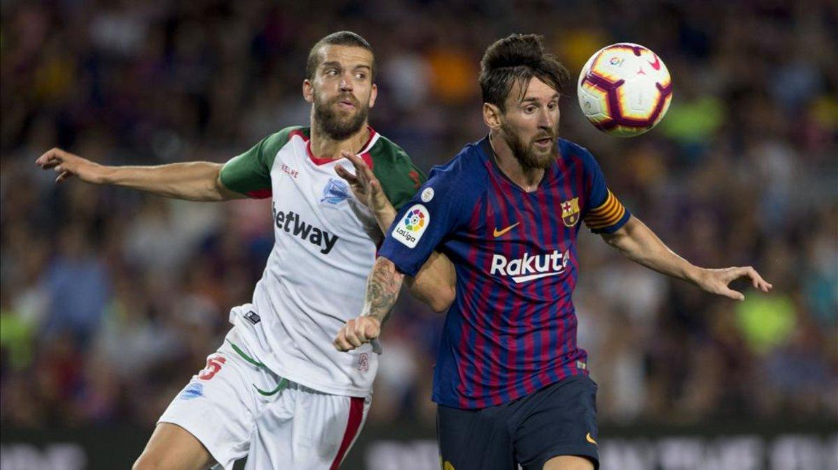 Messi fue protagonista en el partido de la primera vuelta ante los babazorros