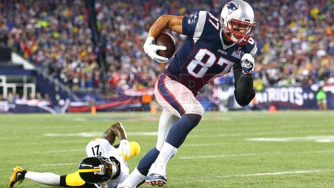 Rob Gronkowski formó una gran dupla con Tom Brady en los Patriots Rob Gronkowski formó una gran dupla con Tom Brady en los Patriots