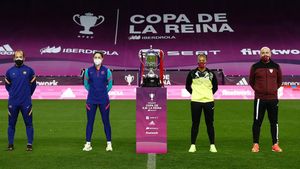 Los entrenadores y las capitanas, antes de la final de Copa Los entrenadores y las capitanas, antes de la final de Copa