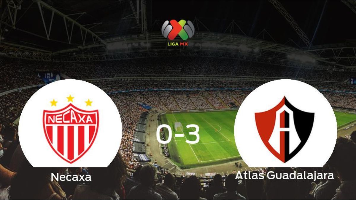 Triunfo del Atlas Guadalajara tras golear 0-3 en el estadio del Necaxa Triunfo del Atlas Guadalajara tras golear 0-3 en el estadio del Necaxa