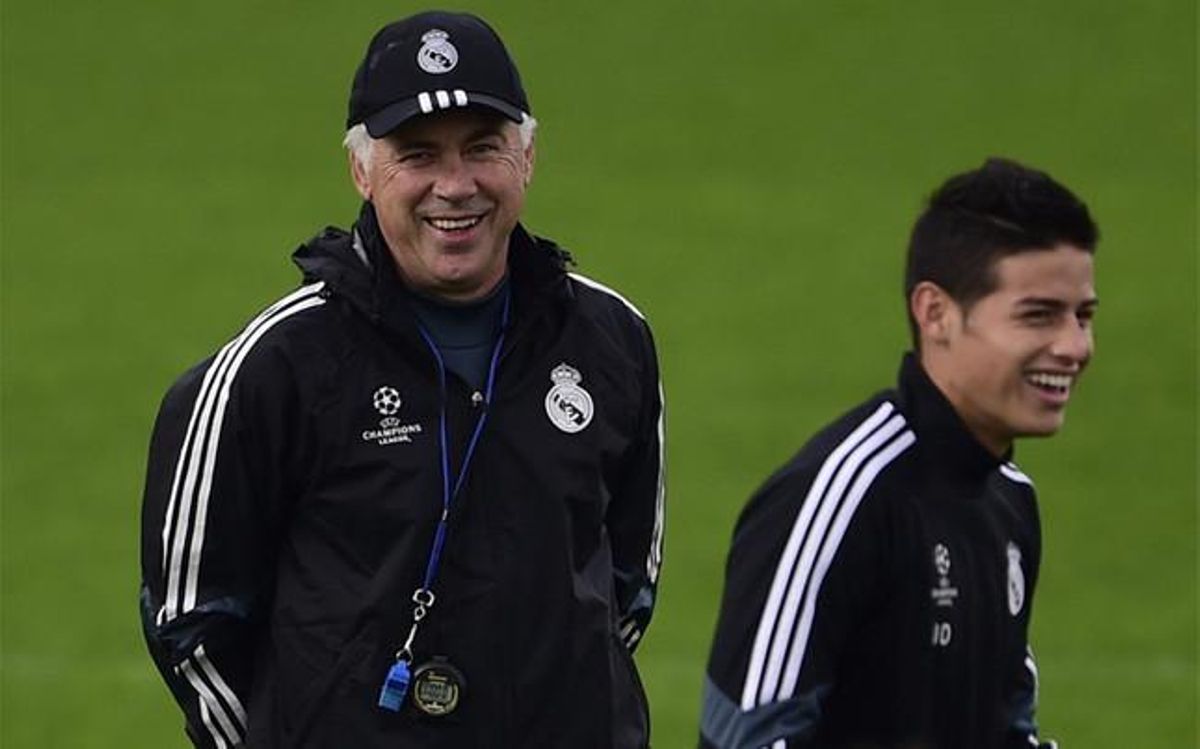 Ancelotti anda detrás de James Ancelotti anda detrás de James