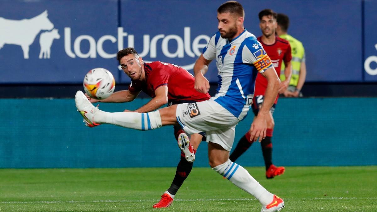 Imagen del Osasuna-Espanyol de la primera vuelta