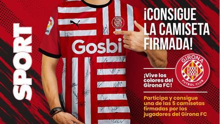 ¡Consigue la camiseta oficial del Girona CF firmada por los jugadores!