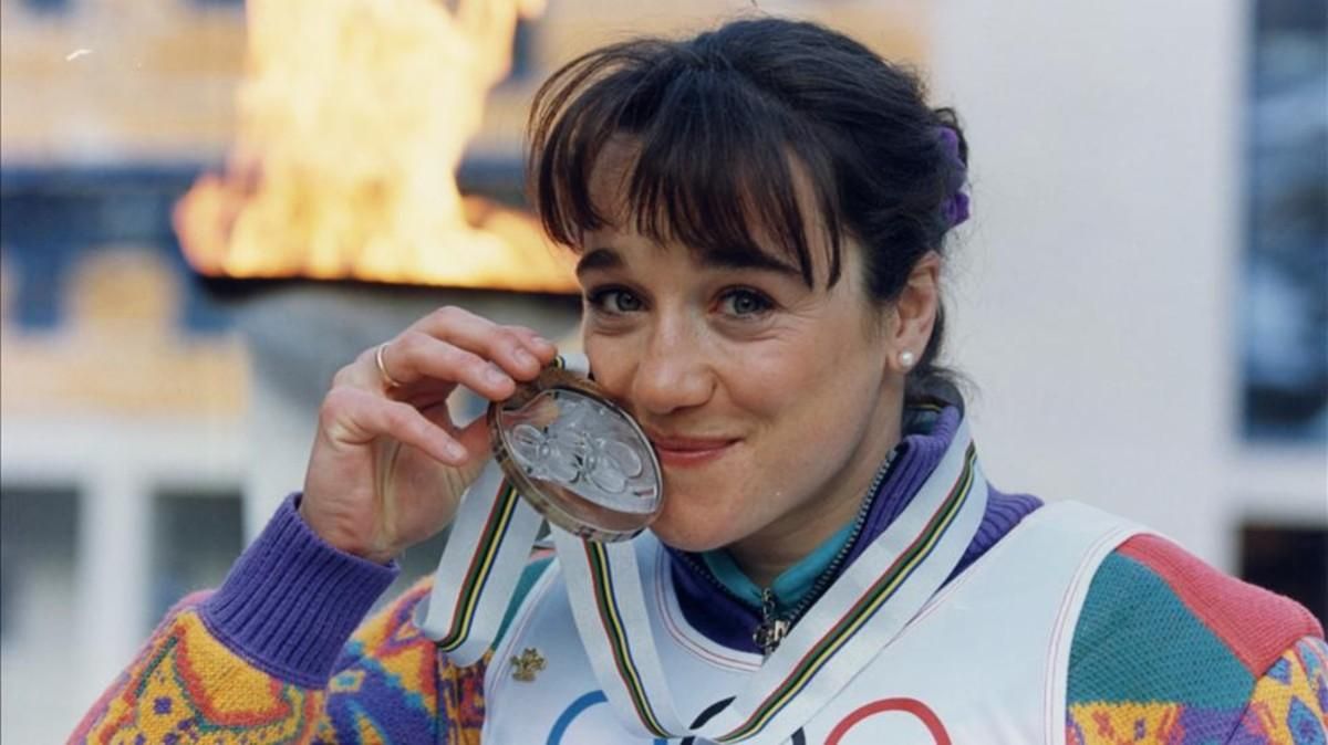 Blanca Fernández Ochoa, bronce en Albertville 1992 Blanca Fernández Ochoa, bronce en Albertville 1992