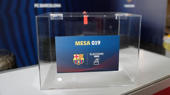 Urna de las elecciones del FC Barcelona Urna de las elecciones del FC Barcelona