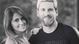 Antonela, junto a Leo Messi Antonela, junto a Leo Messi