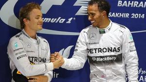 Rosberg y Hamilton, en una foto de archivo