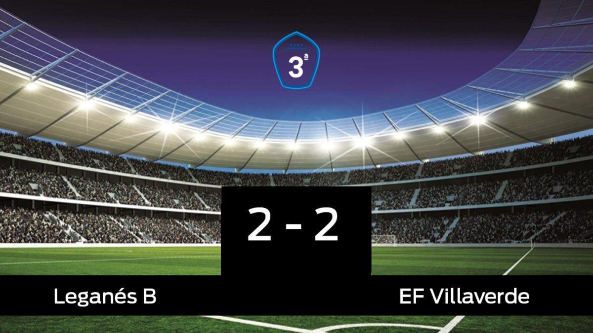 Empate, 2-2, entre el Leganés B y el Villaverde