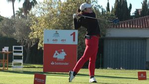 La amateur Ana Peláez, en el arranque del torneo en Oliva Nova La amateur Ana Peláez, en el arranque del torneo en Oliva Nova