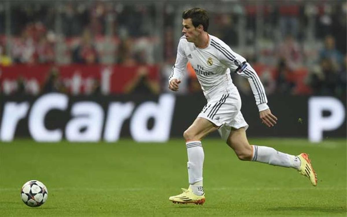 Gareth Bale en acción durante un partido del Real Madrid