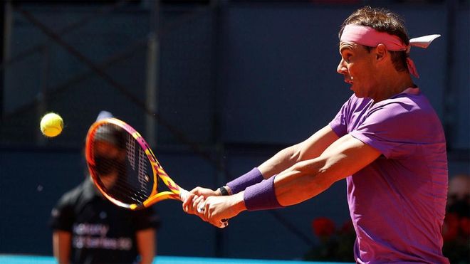 Rafa Nadal durante un partido en el Masters 1.000 de Madrid Rafa Nadal durante un partido en el Masters 1.000 de Madrid