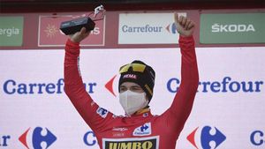 Roglic, líder de la clasificación general de la Vuelta Roglic, líder de la clasificación general de la Vuelta