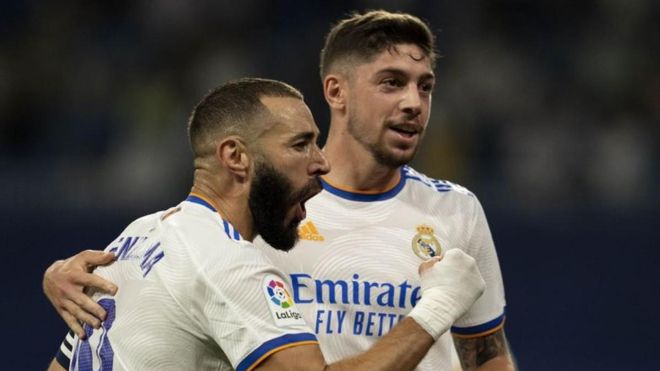 Benzema marcó por partida doble Benzema marcó por partida doble