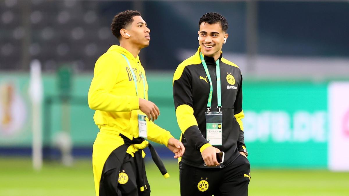 Reinier y Bellingham, jugadores del Borussia de Dortmund