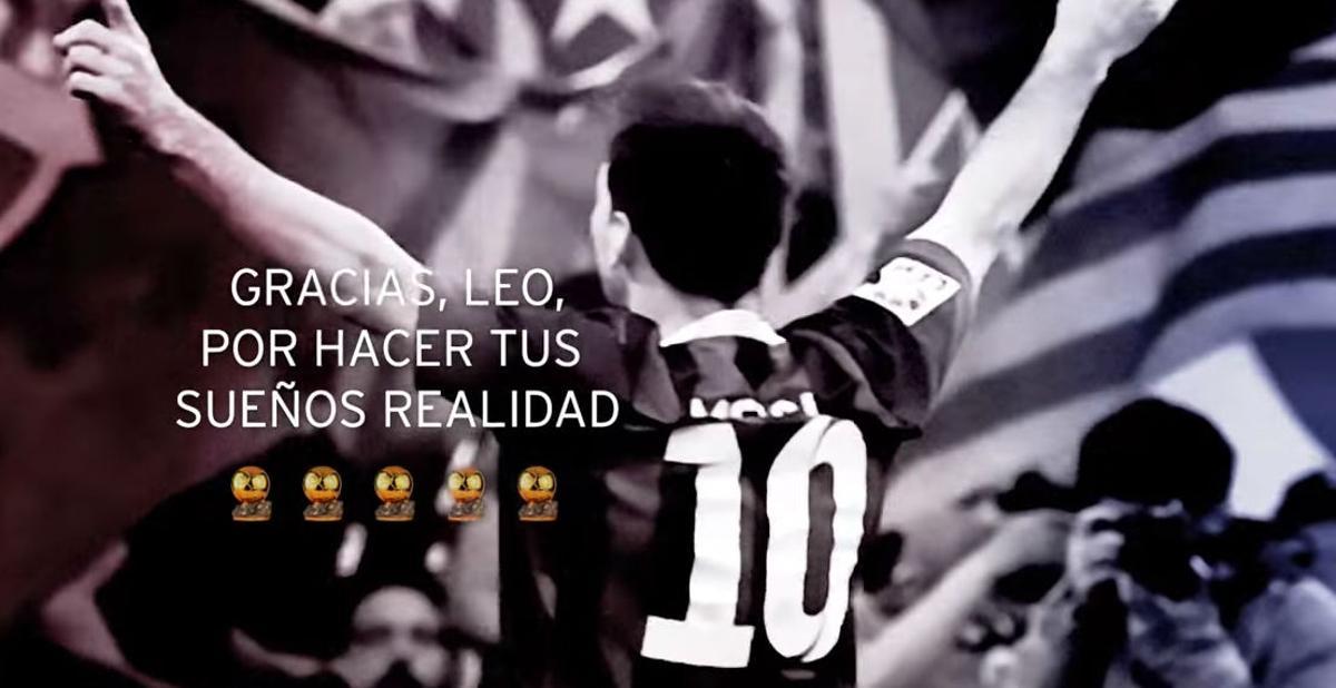 El homenaje del FC Barcelona a Leo Messi