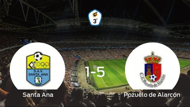 El Pozuelo de Alarcón golea 1-5 en el estadio del Santa Ana El Pozuelo de Alarcón golea 1-5 en el estadio del Santa Ana