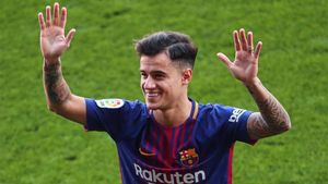 Philippe Coutinho, este lunes en su presentación como nuevo jugador azulgrana Philippe Coutinho, este lunes en su presentación como nuevo jugador azulgrana