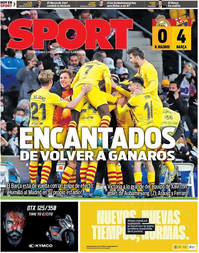 Estas son las portadas de la prensa deportiva