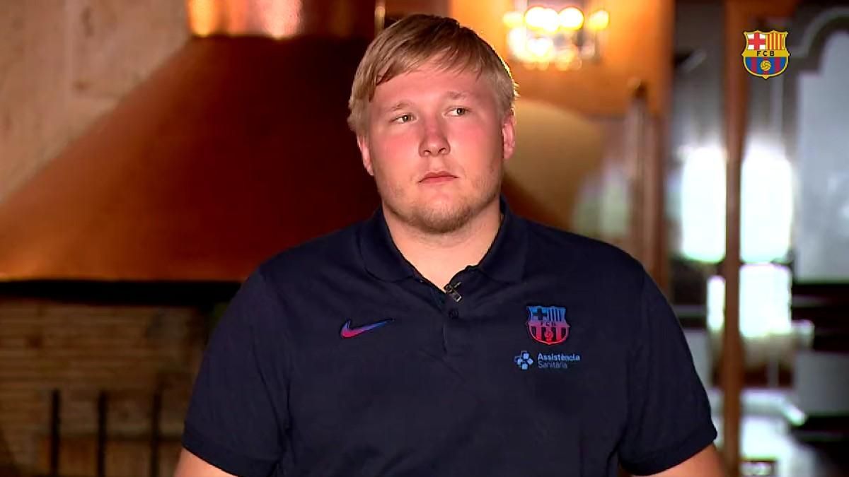 Emil Nielsen, flamante fichaje del Barça para la portería Emil Nielsen, flamante fichaje del Barça para la portería