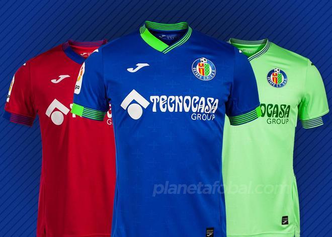 El Getafe apuesta por detalles con aviones en su primera camiseta para la temporada 2022/23