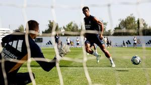 Primer entrenamiento del Real Madrid en Los Ángeles