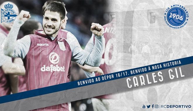 Carles Gil, nuevo jugador del Deportivo para la próxima temporada Carles Gil, nuevo jugador del Deportivo para la próxima temporada