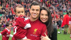 Coutinho, junto a su mujer Ainee y su hija María Coutinho, junto a su mujer Ainee y su hija María