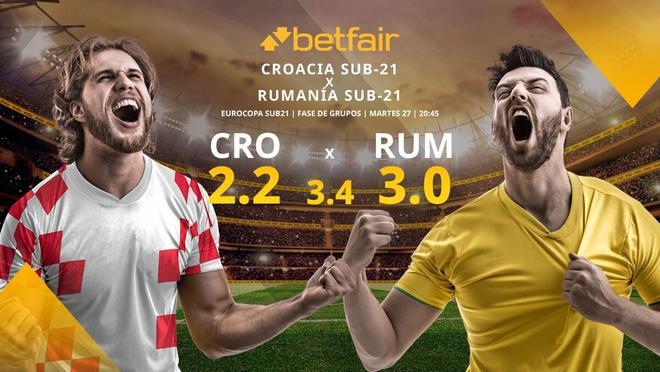 Croacia sub-21 vs. Rumanía sub-21: alineaciones, horario, TV, estadísticas y pronósticos del Europeo sub-21