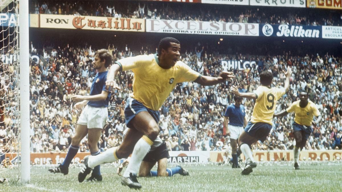 Jairzinho marcó en todos los partidos de México 1970, incluida la final ante Italia Jairzinho marcó en todos los partidos de México 1970, incluida la final ante Italia