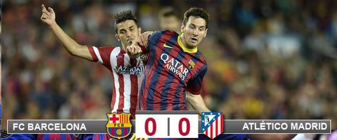 Messi y Villa no vieron puerta Messi y Villa no vieron puerta