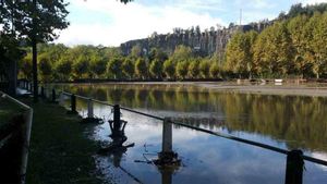 El campo del Borgonyà, inundado El campo del Borgonyà, inundado