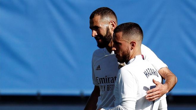 Si Zidane apuesta por resguardarse, Benzema y Hazard formarán el ataque Si Zidane apuesta por resguardarse, Benzema y Hazard formarán el ataque