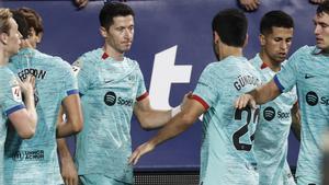 Osasuna - FC Barcelona: El gol de Lewandowski