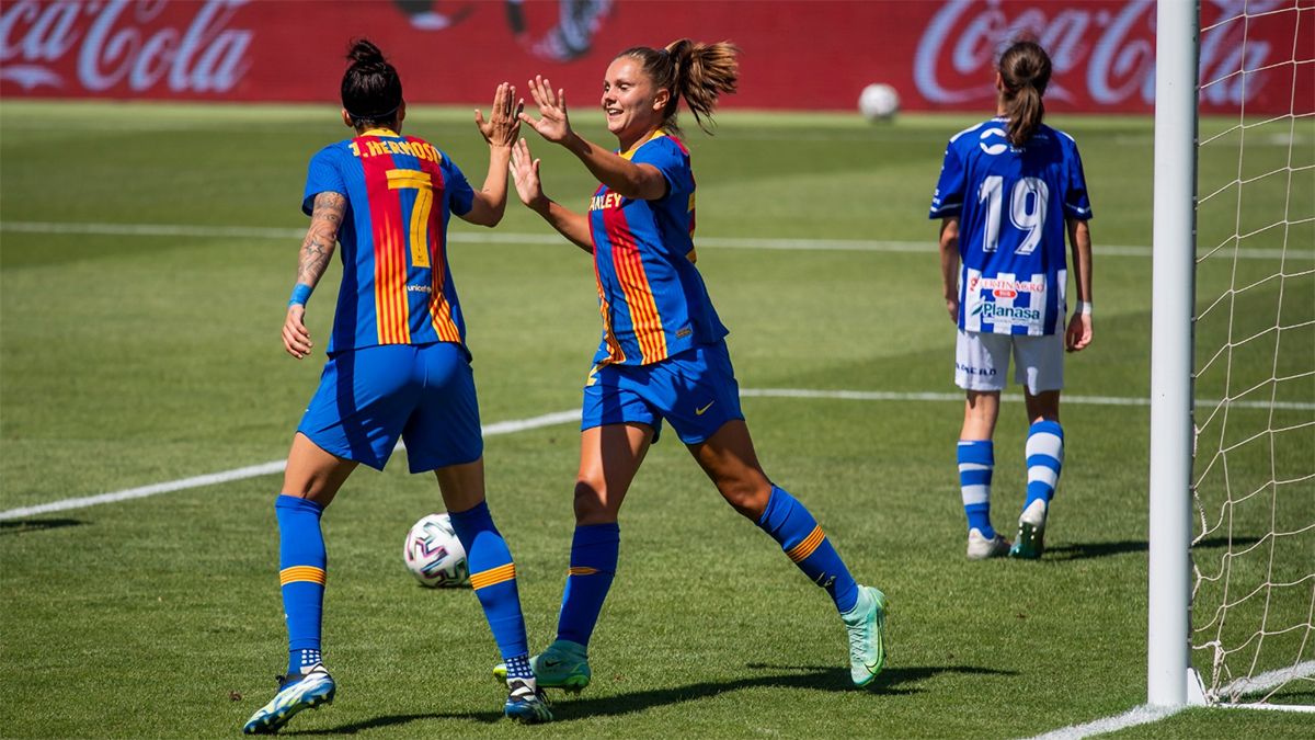 El Barça Femenino Sigue Intratable Tras Golear Al Sporting De Huelva