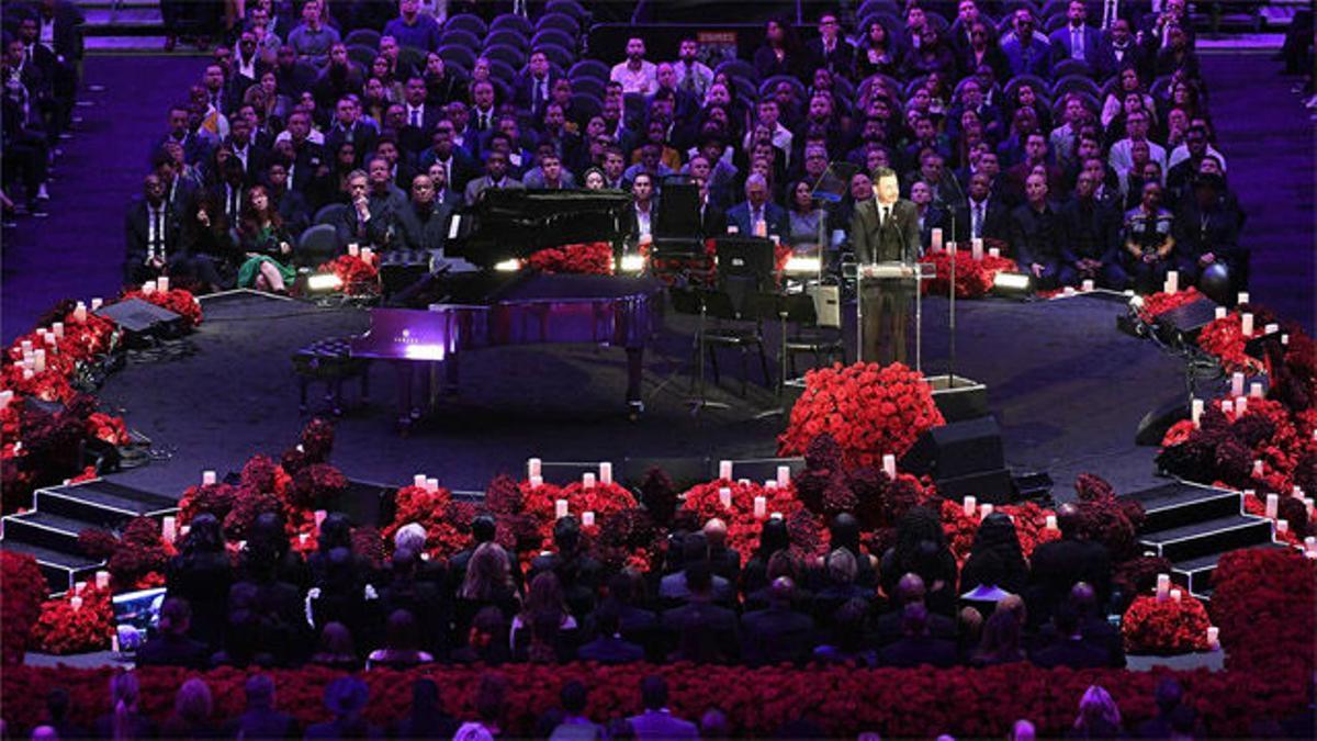 Siga en directo el funeral de Kobe Bryant