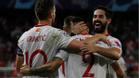 Sevilla - Copnehague | El gol de Gonzalo Montiel