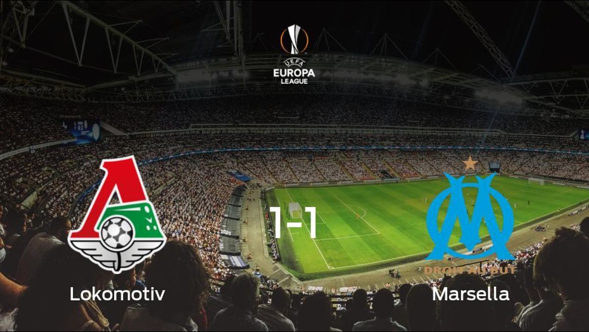 El Lokomotiv Moscú y el Olympique de Marsella reparten los puntos tras empatar a uno El Lokomotiv Moscú y el Olympique de Marsella reparten los puntos tras empatar a uno