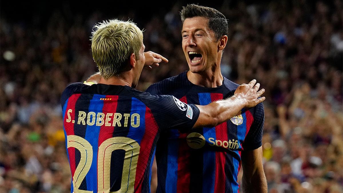 FC Barcelona - Viktoria Plzen | La asistencia de Sergi Roberto a Lewandowski