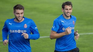 David López y Stuani encarnan la enemistad Espanyol-Girona David López y Stuani encarnan la enemistad Espanyol-Girona