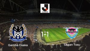 El Gamba Osaka y el Sagan Tosu reparten los puntos tras empatar a uno El Gamba Osaka y el Sagan Tosu reparten los puntos tras empatar a uno