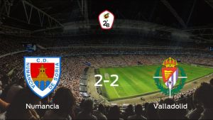 El Numancia y el Valladolid B se reparten los puntos y empatan 2-2 El Numancia y el Valladolid B se reparten los puntos y empatan 2-2