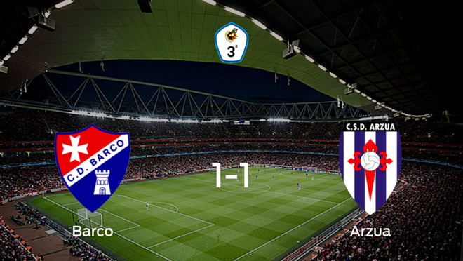 El CSD Arzua logra un empate frente al Barco (1-1) El CSD Arzua logra un empate frente al Barco (1-1)