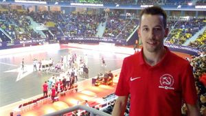 El exblaugrana Lin siguió al Barça Lassa en directo en Almaty El exblaugrana Lin siguió al Barça Lassa en directo en Almaty