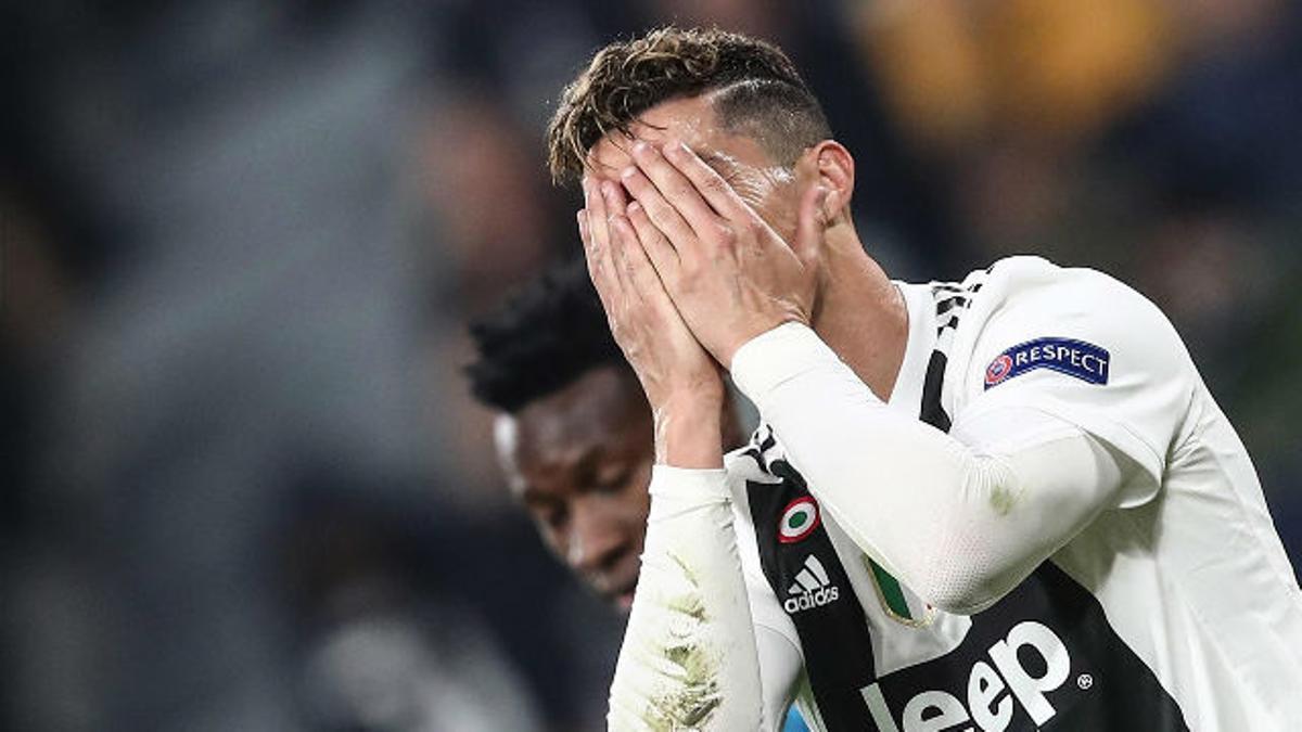 La cara de Cristiano Ronaldo tras caer eliminado