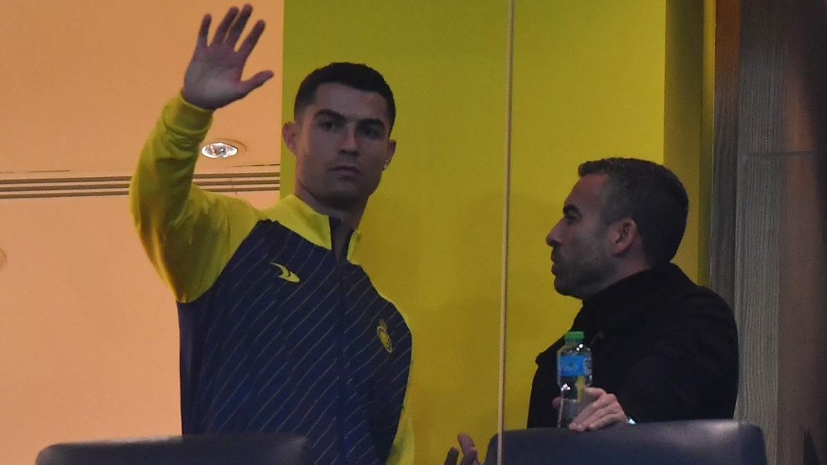 Cristiano no jugó pero vio a sus compañeros del Al Nassr desde el palco Cristiano no jugó pero vio a sus compañeros del Al Nassr desde el palco