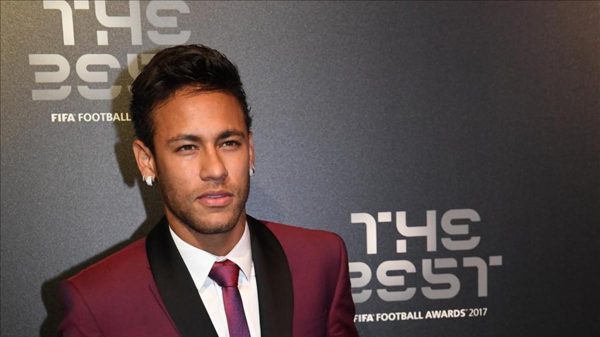 Neymar, en la alfombra roja de la gala The Best
