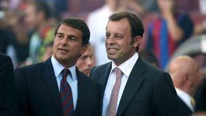 Laporta y Rosell mantienen ahora una buena relación Laporta y Rosell mantienen ahora una buena relación